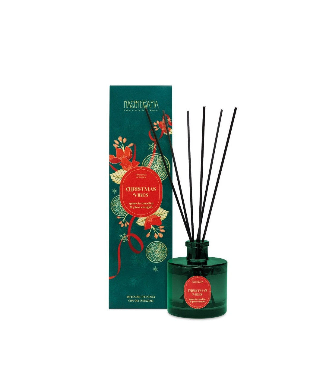 NASOTERAPIA Natale - Diffusore a bastoncino Christmas Vibes 200 ml