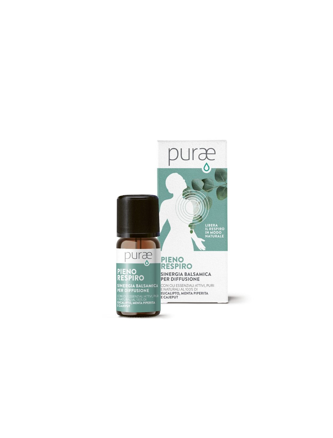 PURAE Sinergia BALSAMICA PER DIFFUSIONE 30 ml con O.E. Pieno Respiro