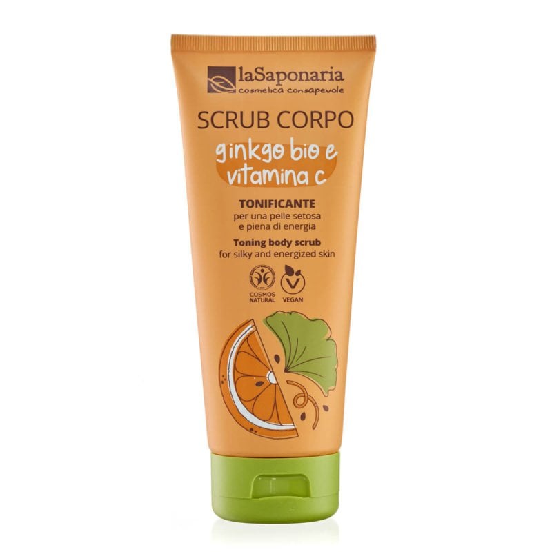 LA SAPONARIA Scrub Corpo Tonificante - Ginkgo Bio e Vitamina C
