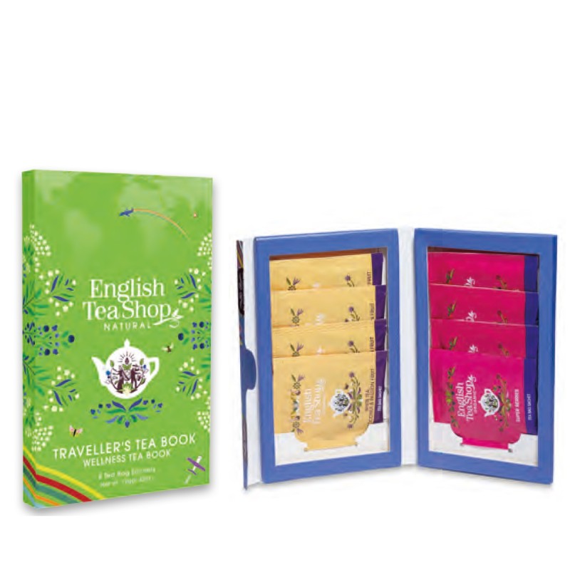 ENGLISH TEA SHOP Tea Book Wellness 8 filtri