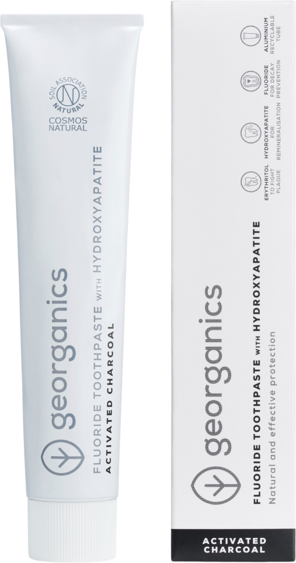 GEORGANICS Dentifricio in tubo 75ml Active Charcoal