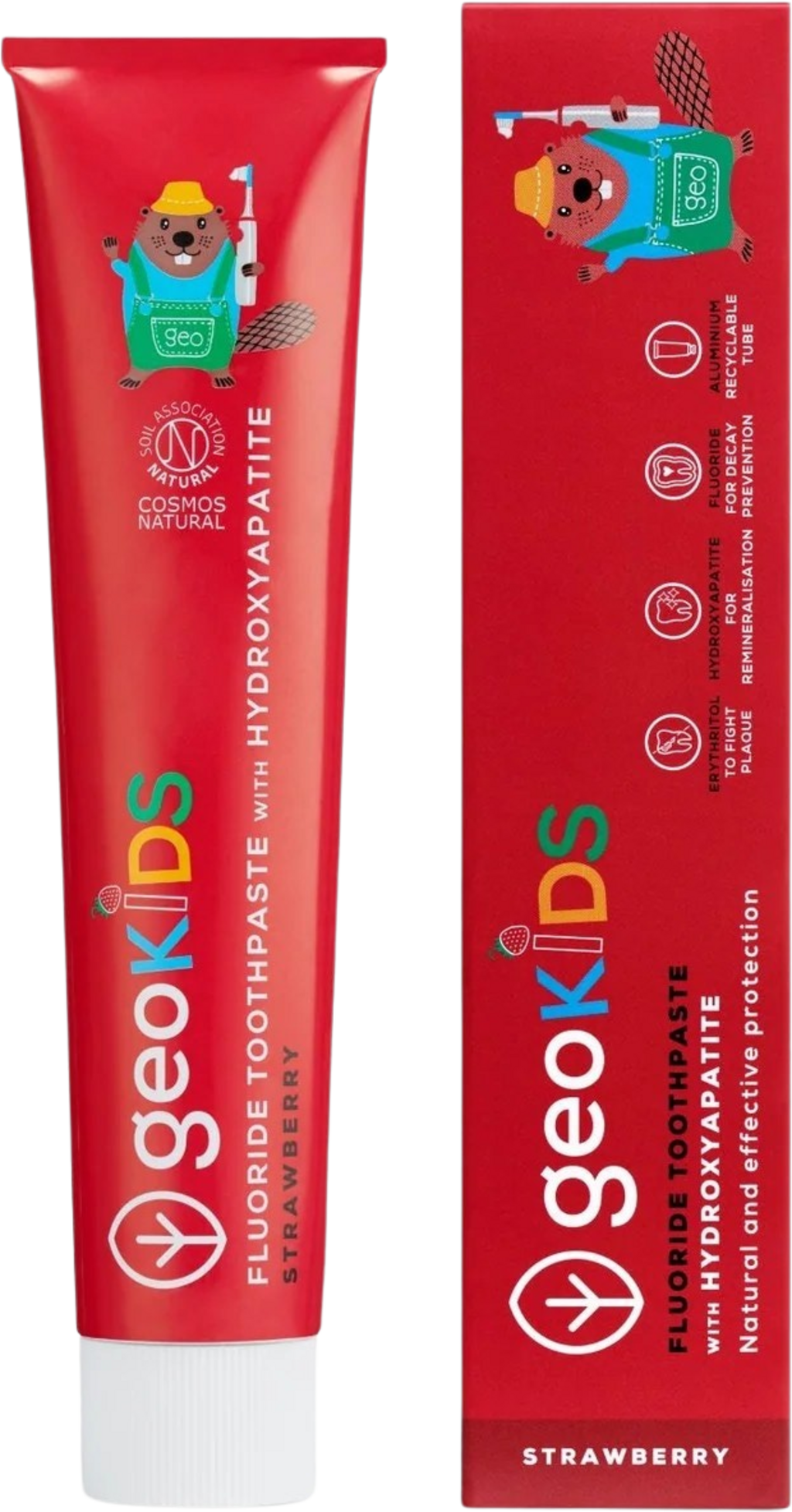 GEORGANICS Dentifricio in tubo 75ml Fragola