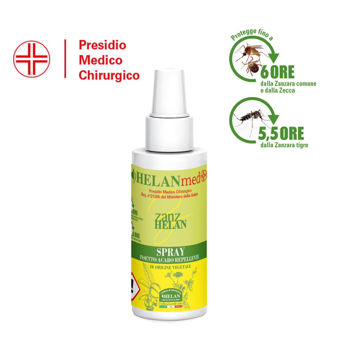 ZANZHELAN PMC Spray Insetto Acaro Repellente 100mL