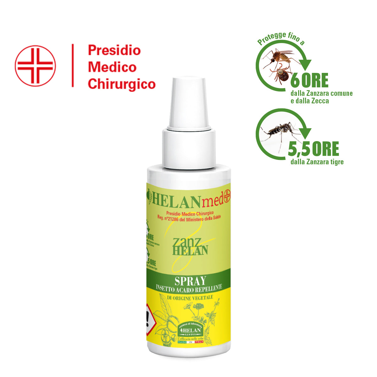 ZANZHELAN PMC Spray Insetto Acaro Repellente 100mL