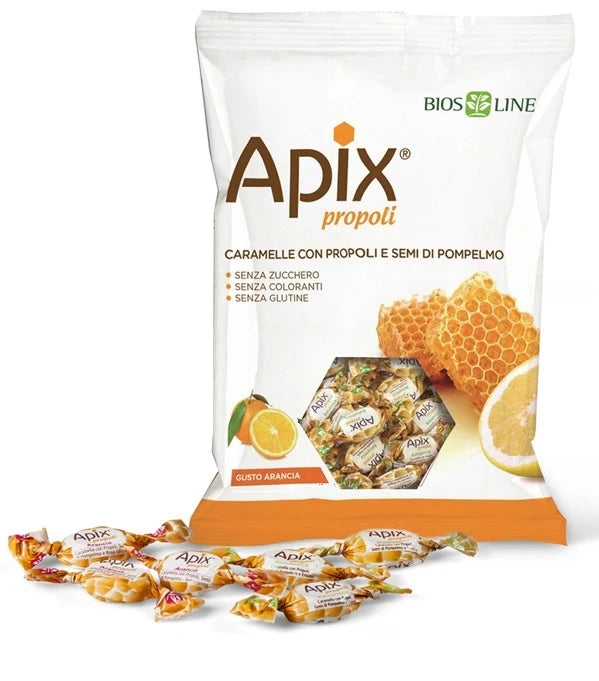 BIOS LINE Apix Propoli Caramella Arancia 50g busta