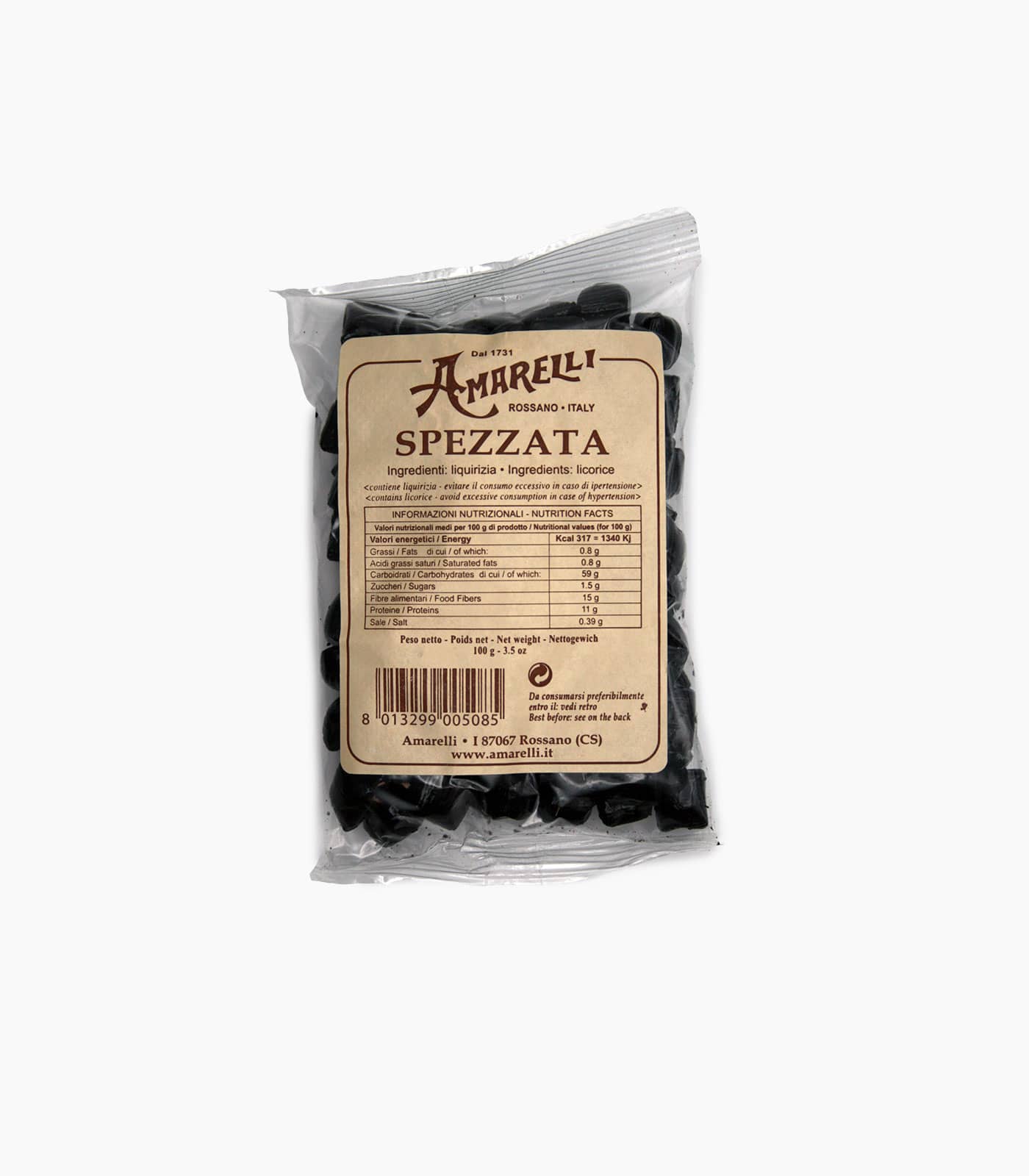 Amarelli - Liquirizia Spezzata pura 100gr