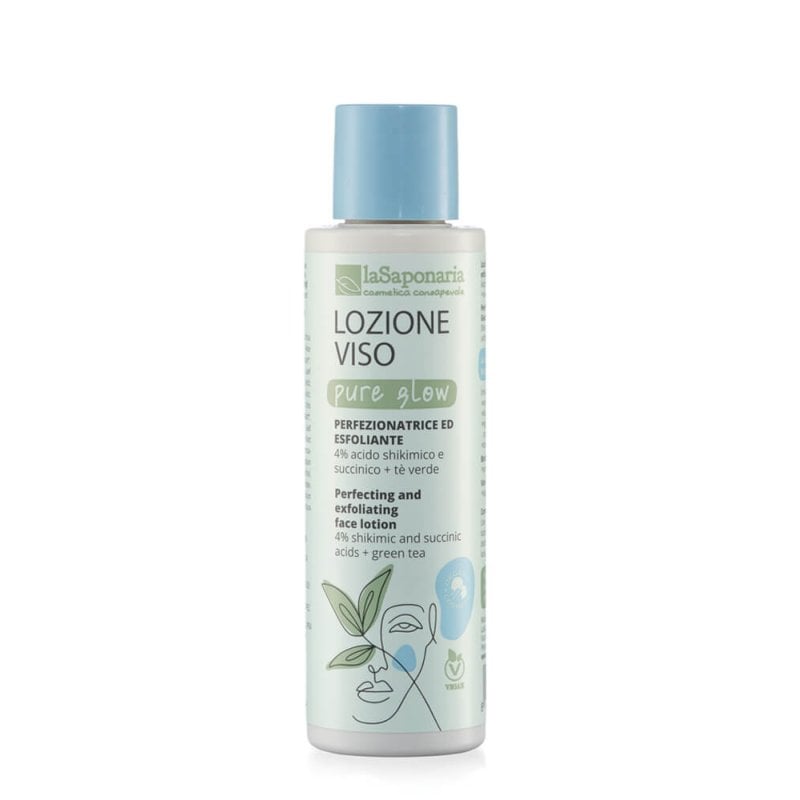 LA SAPONARIA Lozione viso Pure Glow - Tonico Esfoliante Delicato 150ml
