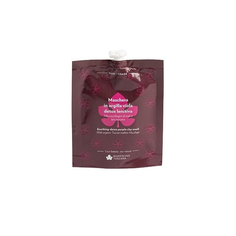 maschera in argilla viola detox lenitiva