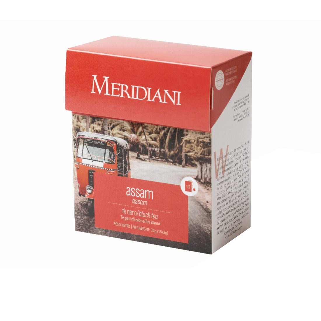 MERIDIANI Tè Nero Assam 15 filtri