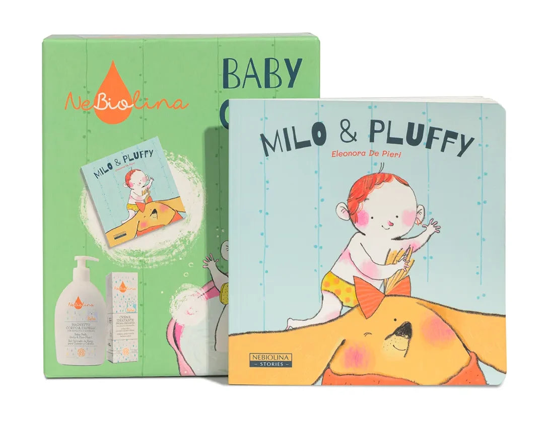 NEBIOLINA Baby Care Box - Bagnetto + Crema + Silent Book