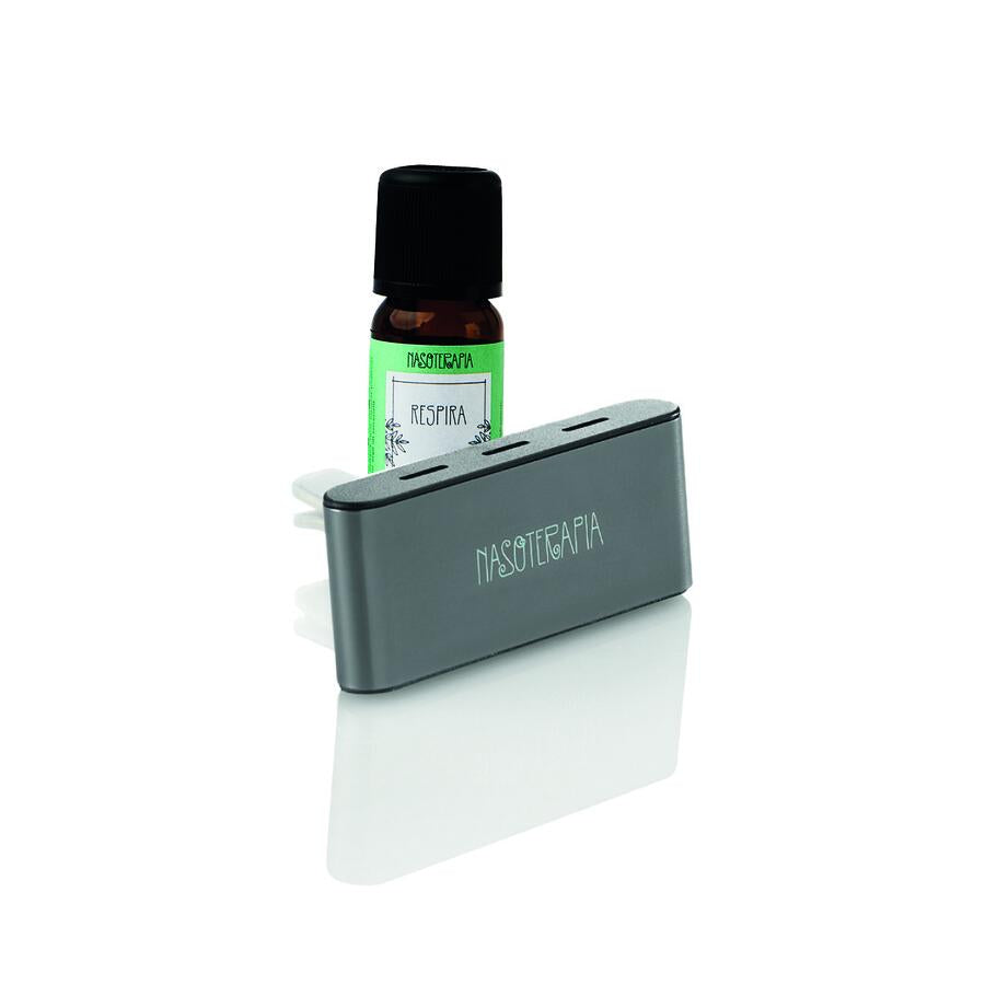 NASOTERAPIA Diffusore Auto GRIGIO con sinergia Respira