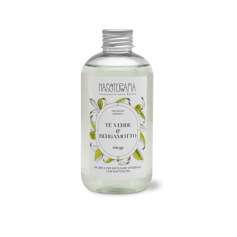 NASOTERAPIA Ricarica Diffusore a Bastoncini Tè Verde e Bergamotto 250ml