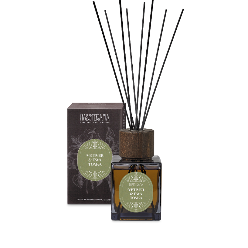 NASOTERAPIA Vetiver &amp; Fava di Tonka Ricarica Diffusore a Bastoncini 250ml