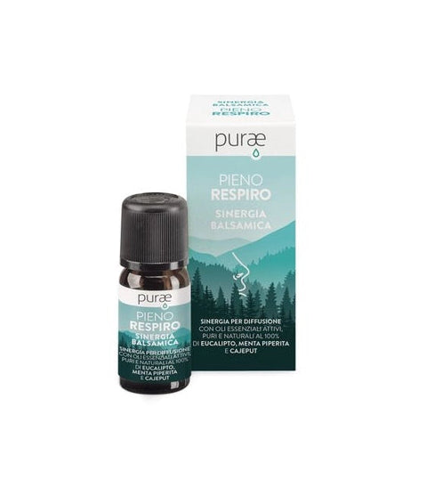 PURAE Sinergia BALSAMICA PER DIFFUSIONE 10 ml con O.E. Pieno Respiro