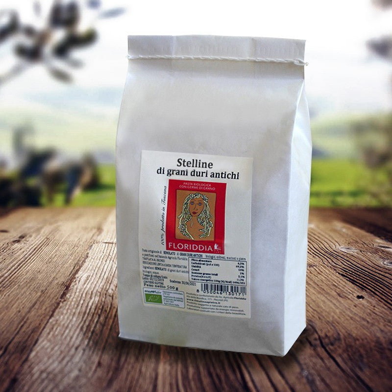 FLORIDDIA Stelline di Grani Duri Antichi Biologici 500g