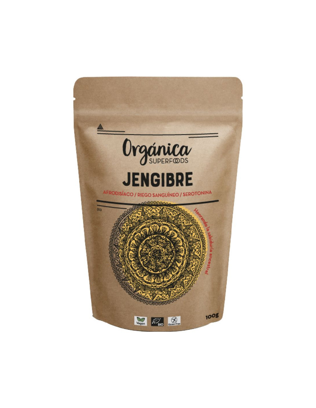 Orgánica Superfoods Zenzero in polvere 100gr