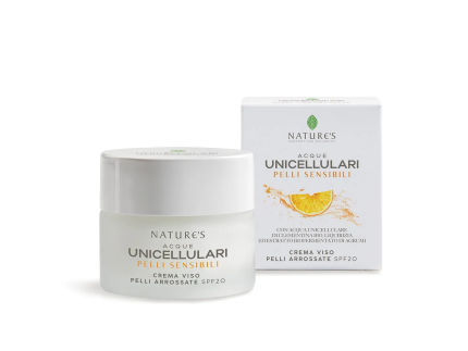 NATURE'S Acque Unicellulari Crema Viso Pelli Arrossate SPF20 50 ml