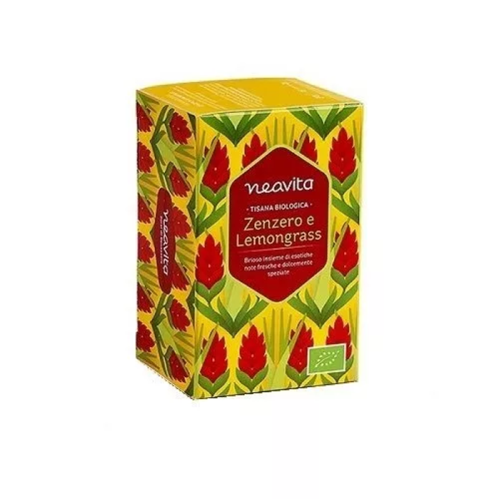 Neavita Tisana in filtri Zenzero e Lemongrass BIO 15 filtri