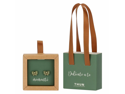 Thun Orecchini Pin Fiocco Verde