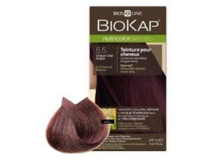 BIOS LINE BioKap Nutricolor Delicato 5.5 Castano Chiaro Mogano Tinta per Capelli 140 ml