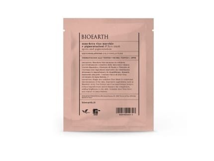 BIOEARTH Maschera Viso Macchie e Pigmentazioni Gluconolattone monouso 15 ml