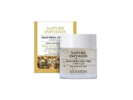 BIOEARTH Nature Infusion Maschera Gel Viso ai Semi di Lino 100 ml