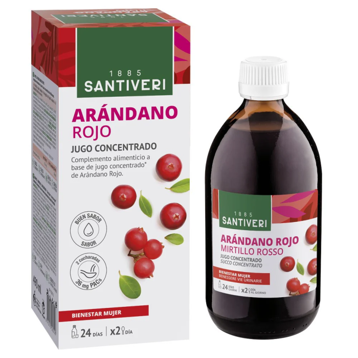 SANTIVERI Mirtillo Rosso Succo Concentrato