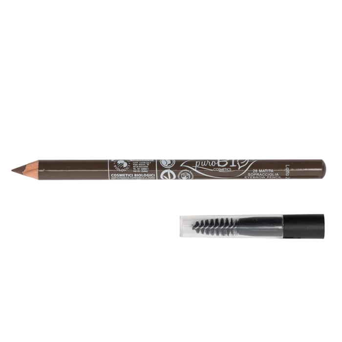 PUROBIO COSMETICS Matita Sopraccigliare con Scovolino n.28 Tortora Scuro