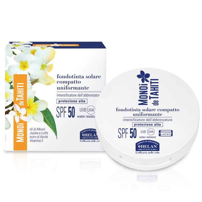 MONOÏ de TAHITI - Il trucco sotto il sole Fondotinta Solare Compatto Uniformante SPF50