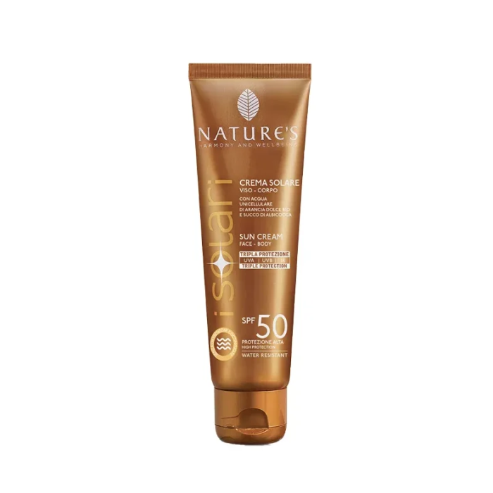 crema solare viso corpo spf 50 travel size natures